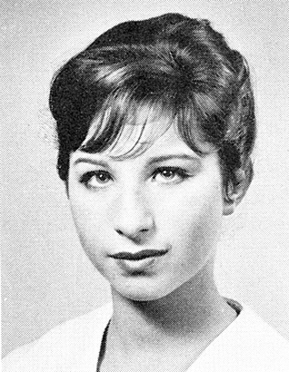 Barbra Streisand, Senior Year at <b>Erasmus Hall High</b> School, Brooklyn, ... - barbra-streisand-yearbook-senior-year-high-school-young-1959-photo-GC