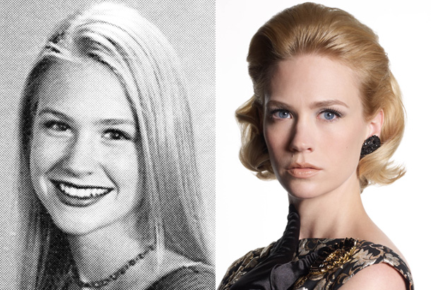 January Jones then and now
