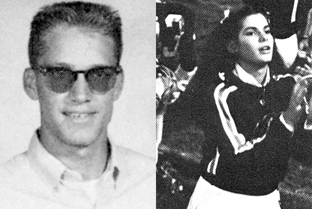 Jesse James and Sandra Bullock young high school yearbook photo