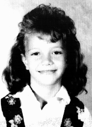 Britney Spears 2nd grade young yearbook photo 1990