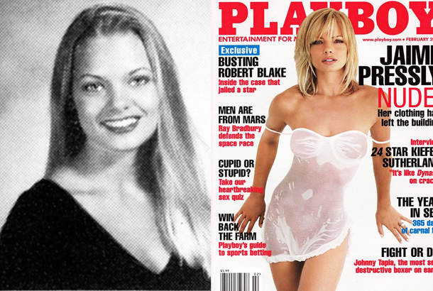 jaime pressly yearbook high school 1993 photo playboy cover 2004
