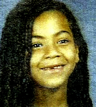 beyonce knowles young middle school yearbook photo
