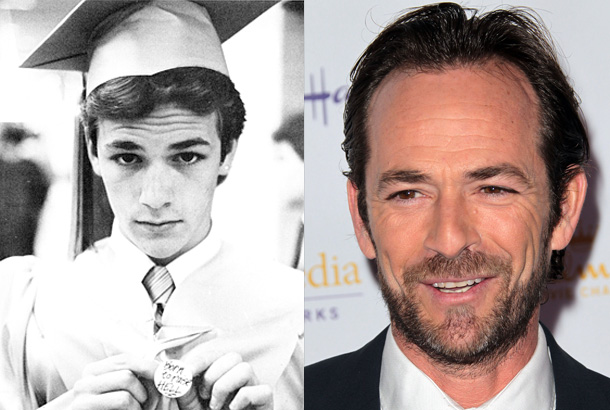 luke perry yearbook senior year graduation young 1984 photo red carpet 2012