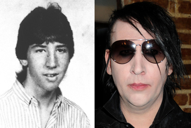 Marilyn Manson in 1986 and Now