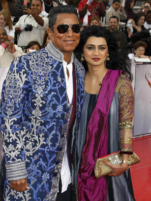Jermaine Jackson and his wife, Halima Rashid, in 2009