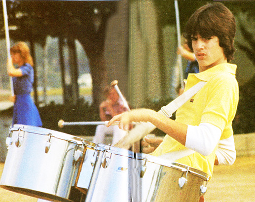 Tommy Lee Bass as a sophomore at Royal Oak High School in Covina, CA, in 1978