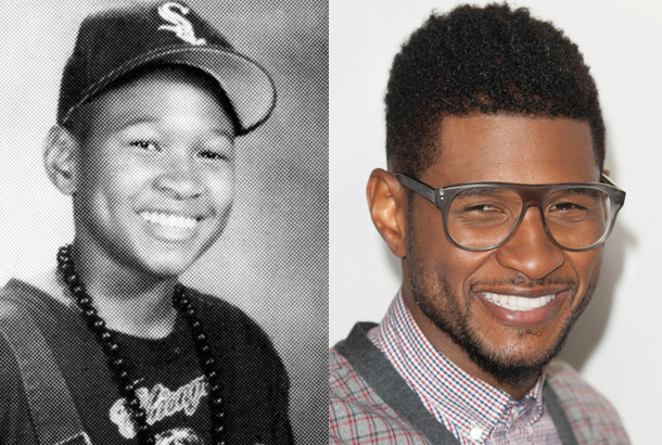 Usher Raymone, Freshman at North Springs High School in Atlanta, GA (1993) and Usher Today