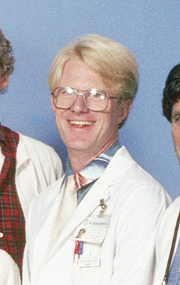 Ed Begley Jr. as Dr. Victor Ehrlich on St. Elsewhere in 1983