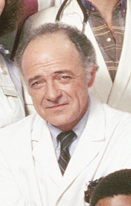 Ed Flanders as Dr. Donald Westphall on St. Elsewhere in 1983